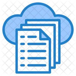 Datos de archivos en la nube  Icono