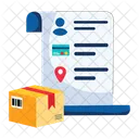 Datos De Entrega Datos De Pedido Datos De Envio Icono