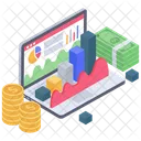 Datos Comerciales Infografia Empresarial Analisis Financiero Icon