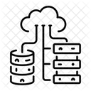 Datos En La Nube Base De Datos Almacenamiento Icon