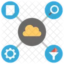 Datos en la nube  Icono