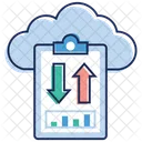 Datos En Linea Transferencia De Datos Intercambio De Datos Icono