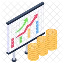 Grafico De Datos Crecimiento Empresarial Analisis De Datos Icono