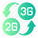 3 G 2 G Datos Moviles Icono