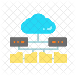 Datos de la nube y del servidor  Icono