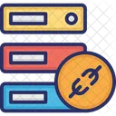 Datos Y Resistencia Almacenamiento De Datos Con Resistencia Base De Datos Con Resistencia Icono