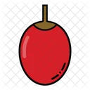 Dattelfrucht Dattel Frucht Symbol