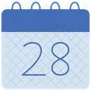 Datum 28 Kalender Symbol