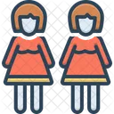 Daughters Female Child Girl Icon