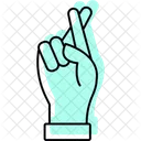 Finger gekreuzt  Symbol