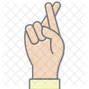 Finger gekreuzt  Symbol