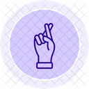 Finger gekreuzt  Symbol