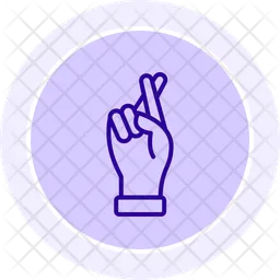 Finger gekreuzt  Symbol