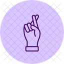 Finger gekreuzt  Symbol