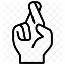Daumen drücken  Symbol