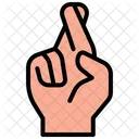 Daumen drücken  Symbol