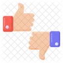 Gefallt Mir Nicht Gefallt Mir Daumen Feedback Symbol