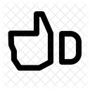 Daumen Hoch Wie Bei Der UI Web App Symbol
