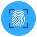 Daumenabdruck Fingerabdruck Biometrische Symbol