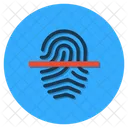 Daumenabdruck Fingerabdruck Biometrische Symbol