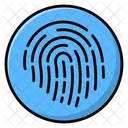 Daumenabdruck Fingerabdruck Biometrische Symbol