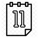 Day 11 Calendar Days Date Icon
