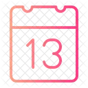 Day 13 Calendar Date Icon