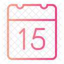 Day 15 Calendar Date Symbol