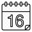 Th Sixteenth Calendar Icon