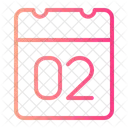 Day 2 Calendar Date Icon