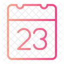 Day 23 Calendar Date Icon