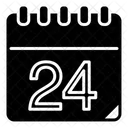 Th Twenty Fourth Calendar Icon