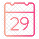 Day 29 Calendar Date Icon