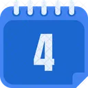 Day 4 Day 4 Number 4 Icon