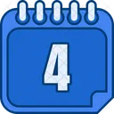Day 4 Day 4 Number 4 Icon