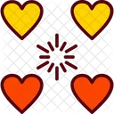Day Hearts Love Icon
