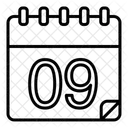 Th Ninth Calendar Icon