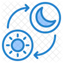 Day And Night Time Clock Icon