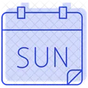 Day Calendar Day Sunday Icon