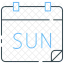 Day Calendar Day Sunday Icon