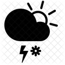 Day Snow Storm Icon