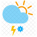 Day Snow Storm Icon