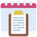 Agenda Calendar Dates Icon