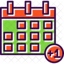 Day Later Event Next Day Icon