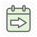 Day Later Event Next Day Icon