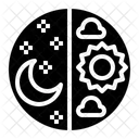 Day Night Aerospace Alien Icon