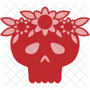 Flower Skull Death Icon