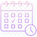 日程表、日、予定表 アイコン