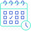 日程表、日、予定表 アイコン