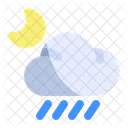 Weather Cloud Moon Icon